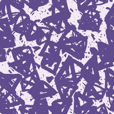 Üçgen desen. Mor geometrik dikişsiz doku. Tek renkli vektör tasarımı baskısı. Japonca grafik tekrar eden fayans. Mürekkeple çizilmiş geometri arka planı. Soyut soyut doğrusal süsleme