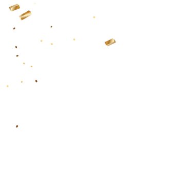  Altın konfetileri, kurdeleler. Parıldıyor. Bokeh geçmişi. Soyut altın yıldönümü davetiye şablonu. Düğün konsepti kartı. Uçan soyut parçacıklar. Patlama kutlama kartı.