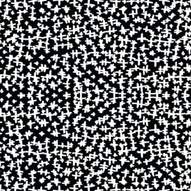 Çapraz model. Siyah, beyaz, geometrik, pürüzsüz doku. Tek renkli vektör tasarımı baskısı. Moda grafik tekrarı baskısı. Mürekkeple çizilmiş geometri arka planı. Soyut soyut doğrusal süsleme. 