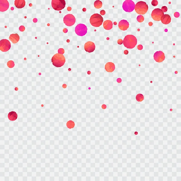 Des Confettis Rouges Des Paillettes Rose Tombantes Conception Graphique Pour — Image vectorielle