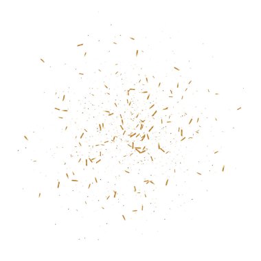 Altın kurdeleli konfeti. Parıldıyor. Bokeh geçmişi. Soyut altın odaklı yıldönümü davetiye şablonu. Düğün altın kurdeleleri. Düşen soyut ışıltı. Patlama kutlama kartı