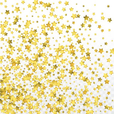 Yuvarlak altın konfetisi. Işık vektörü arka planı kutlar. Suluboya altın parıltılar ve noktalar. Patlama arkaplanı. Lüks davetiye şablonu. Düşen altın konfetileri. Parıldayan arkaplan. 