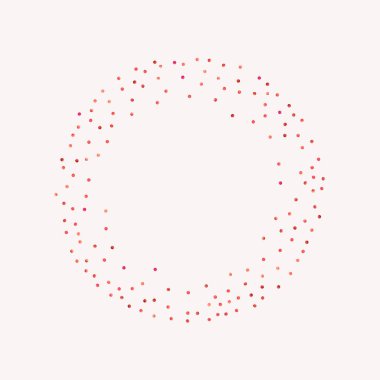 Kırmızı konfeti arka planı. Düşen gül ışıltısı. Davetiye, düğün, doğum günü, Noel kartı için grafiksel tasarım. Sevgililer Günü arkaplanı. Soyut parçacıklar patlar. Vektör şablonu. 