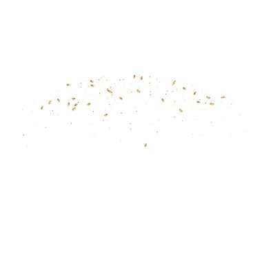  Altın konfetileri, kurdeleler. Parıldıyor. Bokeh geçmişi. Soyut altın yıldönümü davetiye şablonu. Düğün konsepti kartı. Uçan soyut parçacıklar. Patlama kutlama kartı.