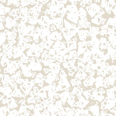 Üçgen desen. Beyaz fildişi geometrik dikişsiz doku. Hippi moda baskısı. Moda grafik yinelenen fayans. Elmas arka plan. Soyut soyut doğrusal süsleme