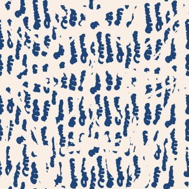 Çizgili doku deseni. İndigo Japon suluboya dikişsiz baskısı. Organik shibori vektör boyası arka plan. Japon kırsal batik kumaşı. Geleneksel modern soyut fayans. Psikedelik halk tasarımı.