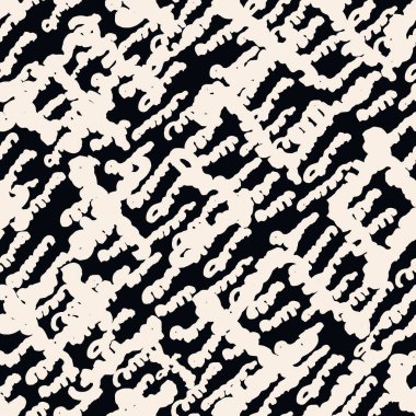 Çizgili doku deseni. Siyah beyaz Japon suluboya kusursuz baskı. Organik shibori vektör boyası arka plan. Japon kırsal batik kumaşı. Geleneksel modern soyut fayans. Psikedelik halk tasarımı.