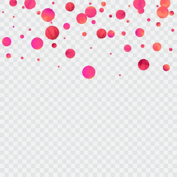 Des Confettis Rouges Des Paillettes Rose Tombantes Conception Graphique Pour — Image vectorielle