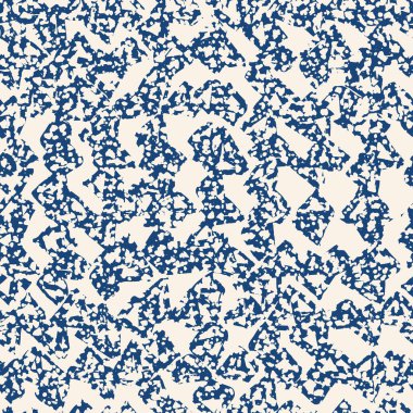 Üçgen desen. İndigo geometrik dikişsiz doku. Hippi moda baskısı. Moda grafik yinelenen fayans. Kimono geçmişi. Modern soyut doğrusal süs. 