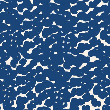 Mavi çizgili desen. Mavi doku. Vektör shibori kusursuz iz. Japon suluboya arka planı. Boyalı fayans. Geometrik halk düzeni. El çizimi Japon batik arka planı. Kimono suluboya