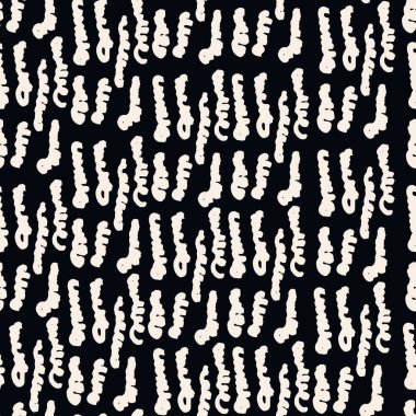 Çizgili doku deseni. Siyah beyaz Japon suluboya kusursuz baskı. Organik shibori vektör boyası arka plan. Japon kırsal batik kumaşı. Geleneksel modern soyut fayans. Psikedelik halk tasarımı.