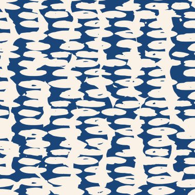 Fildişi beyaz nokta deseni. Vektör shibori noktasız iz. Organik hipster suluboya geçmişi. Boyalı fayans. Geometrik sevimli Japon deseni. Rastgele çizilmiş doğrusal tasarım. Kimono suluboya