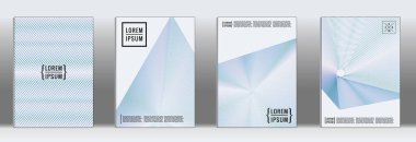 Minimum mavi kaplama. Poster tasarımı için vektör soyut geometrik çizgi deseni. İş broşürleri için asgari kapak seti. Mavi afiş arka planı. Yıllık albüm arkaplanı için grafiksel desen.