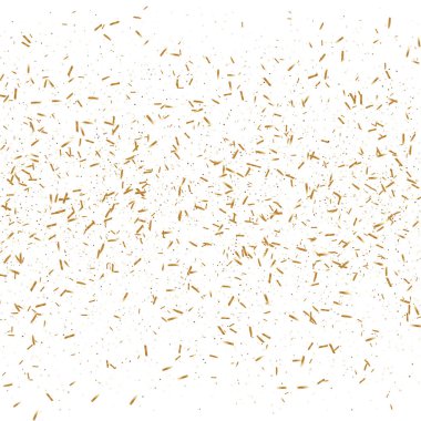 Altın kurdeleli konfeti. Parıldıyor. Bokeh dokusu. Soyut altın odaklı yıldönümü davetiye şablonu. Düğün altın çıngıraklı yılanlar. Düşen soyut ışıltı. Patlama doğum günü kartı.