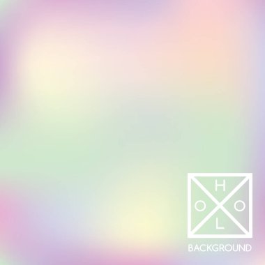 Sanal arkaplan. Holo ışıltılı kapak. Soyut yumuşak pastel renkler arka plan. Moda yaratıcı vektör kozmik değişim. Pastel holografik folyo. Pankart için yaratıcı neon şablonu. 