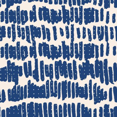 İndigo vektör boyası kusursuz desen. Soyut suluboya. Doğal fayanslar. Organik doku. Suluboya baskısı. Japon halk düzeni. Organik tekstil. Japon kusursuz doğal dokusu. İndigo batik. 