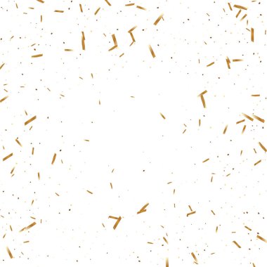  Altın konfetileri, kurdeleler. Parıldıyor. Bokeh geçmişi. Soyut altın yıldönümü davetiye şablonu. Düğün konsepti kartı. Uçan soyut parçacıklar. Patlama kutlama kartı.