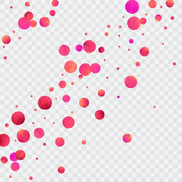 Des Confettis Rouges Des Paillettes Rose Tombantes Conception Graphique Pour — Image vectorielle