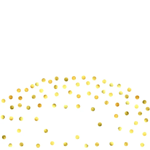 Confettis Ronds Célébrez Fond Aquarelle Étincelles Dorées Des Points Explosion — Image vectorielle