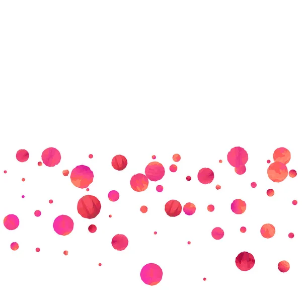 Des Confettis Rouges Des Paillettes Rose Tombantes Conception Graphique Pour — Image vectorielle