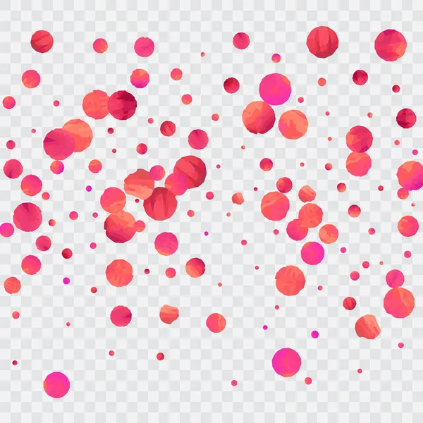 Des Confettis Rouges Des Paillettes Rose Tombantes Conception Graphique Pour — Image vectorielle