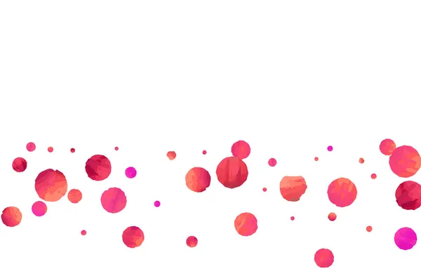 Des Confettis Rouges Des Paillettes Rose Tombantes Conception Graphique Pour — Image vectorielle