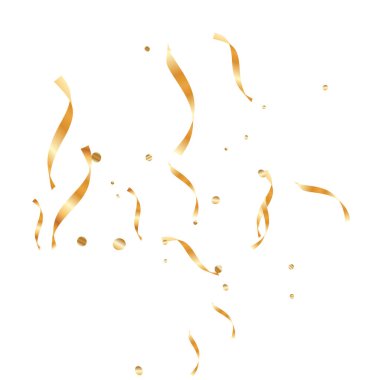  Altın konfetileri, kurdeleler. Parıldıyor. Bokeh geçmişi. Soyut altın yıldönümü davetiye şablonu. Düğün konsepti kartı. Uçan soyut parçacıklar. Patlama kutlama kartı.