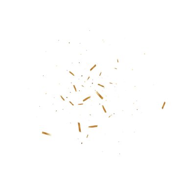  Altın konfetileri, kurdeleler. Parıldıyor. Bokeh geçmişi. Soyut altın yıldönümü davetiye şablonu. Düğün konsepti kartı. Uçan soyut parçacıklar. Patlama kutlama kartı.