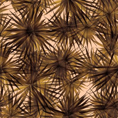 Palm Monstera Kusursuz Düzen. Sarı Tropik Yaz Arkaplanı. Plaj Ormanı Mayo Tasarımı Yaprakları. Lei Uyum. Klasik Hawai baskısı. Tropik Tekstil dokusu. Botanik döşemesi.