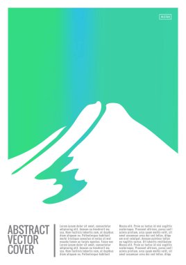 Kapak tasarımı modeli. Not defteri yaratıcı tasarımı. Şirket yıllık raporu, poster, derginin ilk sayfası için fon. Minimum broşür, iş ilanı. Terfi konsepti kartı. A4 düz geometrik kapak