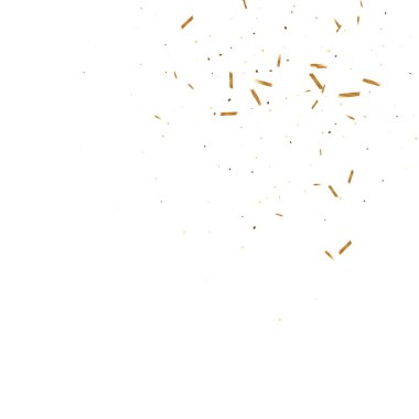  Altın konfetileri, kurdeleler. Parıldıyor. Bokeh geçmişi. Soyut altın yıldönümü davetiye şablonu. Düğün konsepti kartı. Uçan soyut parçacıklar. Patlama kutlama kartı.