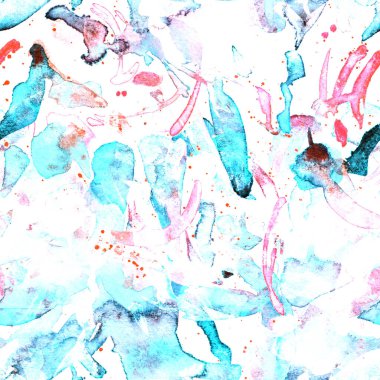 Suluboya etnik, pürüzsüz desen. Kabile renginde boya fırçası izi. Doğuya özgü suluboya tasarımı. Mayo dokusu. Çiçekli Coachella pürüzsüz desen. Sıkıntılı soyut karışık sanat eserleri.