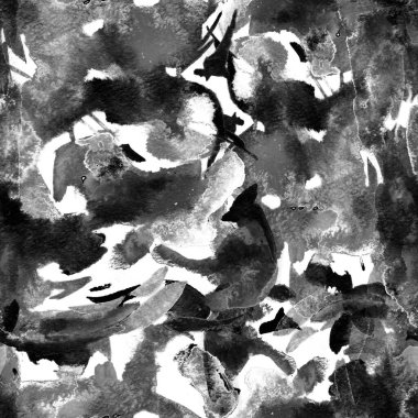 Fırça darbeleri. Tek renkli suluboya geometri baskısı. Pastel boyalı suluboya arka plan. El çizimi soyut sanat çizgisi. Tekrar eden mayo desenli. Fırça izi.