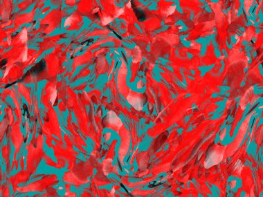 Boho kaleydoskop soyut, kusursuz desen. Pembe kırmızı etnik doku. Suluboya bohem Fas baskısı. Mayo, suluboya, soyut kravat, iç döşeme. Fırça darbesi arka plan