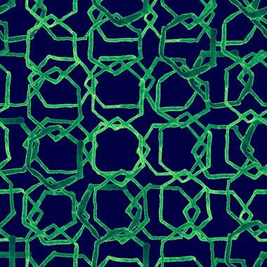 Altıgen en az desen. Geometrik suluboya dikişsiz sonsuz iz. El boyaması arka plan. Soyut doku. Geometri motifli mayo. Çoğaltılmış bal peteği arkaplanı