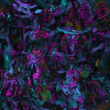 Suluboya egzotik, pürüzsüz desen. Kabile renginde boya fırçası izi. Doğu suluboya bandanası. Mayo dokusu. Çiçekli Coachella pürüzsüz desen. Sıkıntılı soyut uyum.