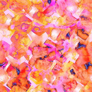 Suluboya egzotik, pürüzsüz desen. Kabile renginde boya fırçası izi. Soyut geometrik suluboya tasarımı. Pachwork dokusu. Çiçekli Coachella pürüzsüz desen. Sıkıntılı soyut sanat eserleri.