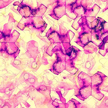 Suluboya egzotik, pürüzsüz desen. Renkli bir arka plan. Soyut sıçrama, suluboya tasarımı. Pachwork dokusu. Çiçekli Coachella pürüzsüz desen. Sıkıntılı soyut karışık sanat eserleri.
