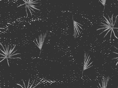 Siyah beyaz egzotik desen. Canavar ve amber çiçekleri tropik buket. Doymuş büyük çiçekli mayo izi. Yatay Kaliforniya doğal doku tasarımı. Güzel bahar botanik tasarımı.