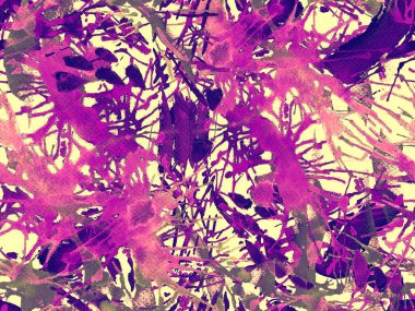 Sıvı, pürüzsüz desen. Kırmızı suluboya fırça darbesi grunge tasarımı. Suluboya soyut sıçrama boyası tasarımı. Elle çizilmiş mürekkep lekeleri. Toprak sıçrama deseni. Sıvı damlayan fırça sonsuz iz. 