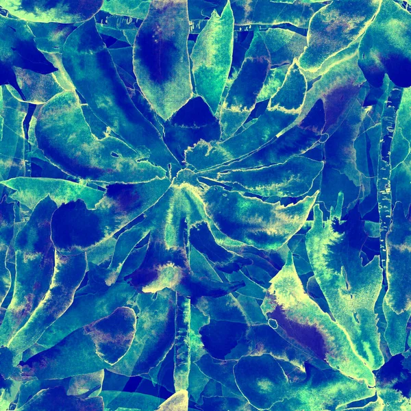 Vzor Akvarelu Dlaně Exotický Bezešvý Vzor Tropickými Listy Otisk Plavek — Stock fotografie