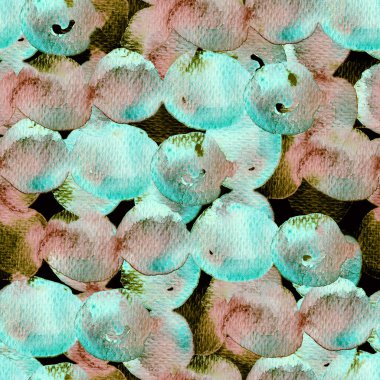 Geometrik suluboya desenini çember yapın. Islak sıvı fırça boya arka planı. Soyut şablon kusursuz tasarım. Kova minimumu mayo dairesi izi. Moda, basit bir süs. Modern spot arkaplanı.