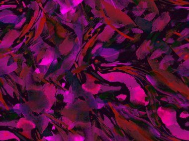 Boho kaleydoskop soyut, kusursuz desen. Pembe kırmızı etnik doku. Suluboya bohem Fas baskısı. Mayo, suluboya, soyut kravat, iç döşeme. Fırça darbesi arka plan