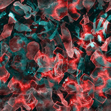 Suluboya tropikal, pürüzsüz desen. Kabile renginde boya fırçası izi. Soyut sıçrama, suluboya tasarımı. Pachwork dokusu. Çiçekli Coachella pürüzsüz desen. Sıkıntılı soyut uyum.