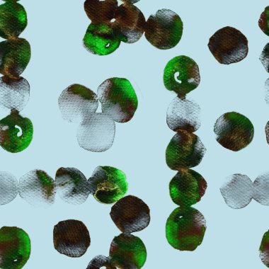 Minimum geometrik suluboya deseni. Islak sıvı fırça boya motifi. Soyut şablon kusursuz tasarım. Suluboya, en az mayolu halka şeklinde. Moda, basit bir süs. Modern spot arkaplanı.