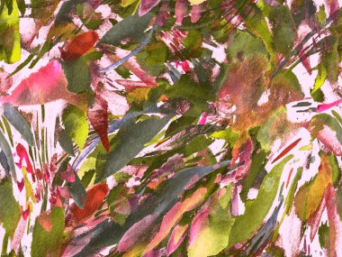 Boho kaleydoskop soyut, kusursuz desen. Pembe kırmızı etnik doku. Suluboya bohem Fas baskısı. Mayo, suluboya, soyut kravat, iç döşeme. Fırça darbesi arka plan