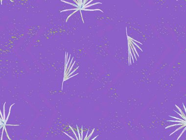 Ultraviyole egzotik desen. Canavar yaprakları ve amber çiçekleri yaz baskısı. Hawaii tişörtü ve mayo fayansı. Yatay Kaliforniya doğal doku tasarımı. Güzel bahar botanik tasarımı.