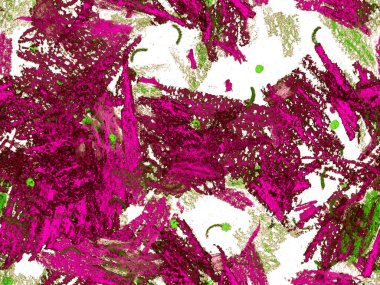 Modern Doodle Header. Kırmızı Üzerine Sevimli Büyük Çağdaş Geometrik Kusursuz Desen, Yatay Şablon İçin Pembe Arkaplan. Büyük Sanatsal Asgari Baskı. Pastel Doodle Başlığı.