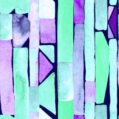 Bauhaus deseni. Holografik geometrik suluboya, soyut, dikişsiz baskı. Suluboya çizgili arka plan. Kaleydoskop çizgileri. Çağdaş sanat illüstrasyonu. Bauhaus grafik tasarımı. Moda dokusu