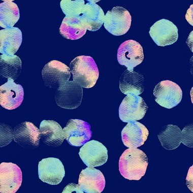 Geometrik suluboya desenini çember yapın. Islak sıvı fırça boya arka planı. Soyut küre şablon tasarımı. Suluboya çok az mayo dairesi izi. Moda, basit bir süs. Modern spot arkaplanı.